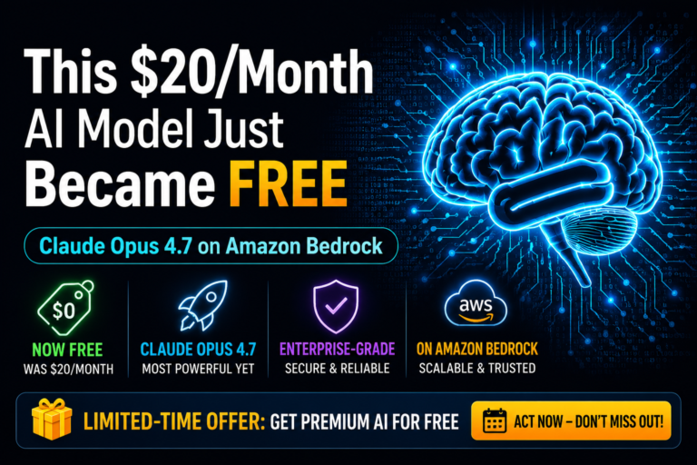 This $20/Month AI Model Just Became Free — Claude Opus 4.7 on Amazon Bedrock